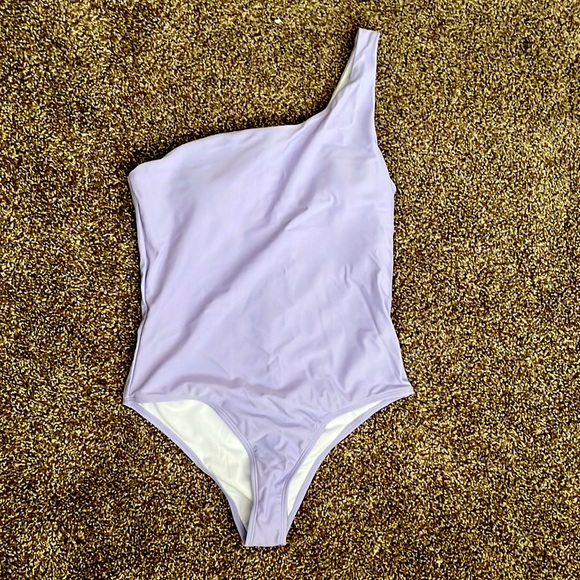 Other - Cute Medium, lavender purple, one shoulder swimsuit!